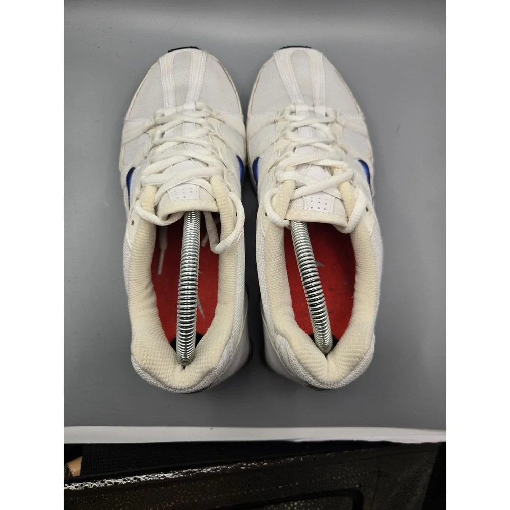 Vintage 2008 Nike Shox NZ White/Blue Running Shoes Women's Size 9 Sneakers...